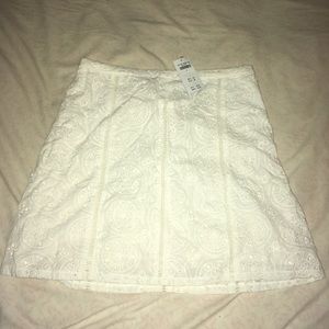 Hollister white lace skirt NEW WITH TAGS (size 5)